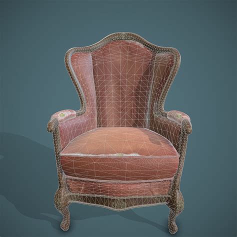 3d Model Chair 3 Texture Set Vr Ar Low Poly Cgtrader