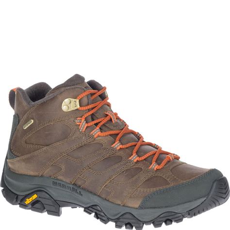 Merrell Mens Moab 3 Prime Mid Wp Hiking Boots Canteen Elliottsboots