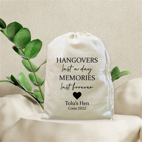 Hangovers Last A Day Memories Last Forever Bachelorette Party Etsy