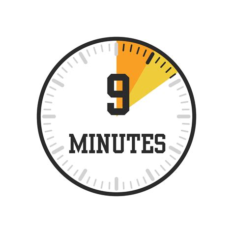 9 minutes, timer, clock icon design 26580668 Vector Art at Vecteezy