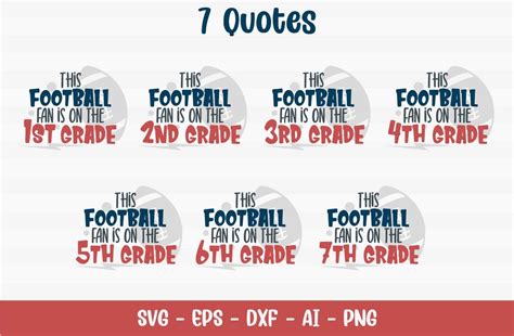 School Football Fan Quotes Graphic By Firefly Designs · Creative Fabrica