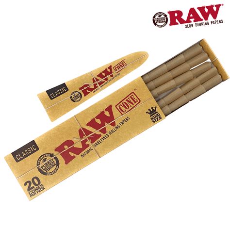 Raw Classic Pre Rolled Cone King Size 20 Pack Willy Banjo