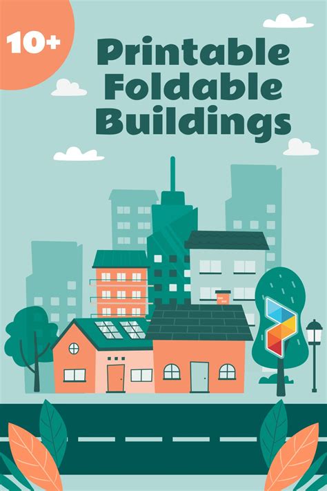 Foldable Buildings Free Pdf Printables Printablee In Paper City