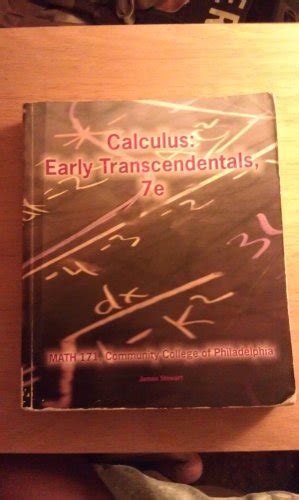 Calculus Early Transcendentals 7th Math 171 Community College Of