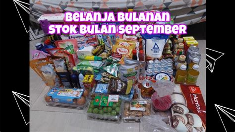 Belanja Bulanan Stok Bulan September Belanjabulanan Groceryshopping