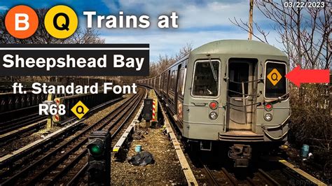 Bmt Brighton Line B Exp Q Lcl Trains Sheepshead Bay Ft