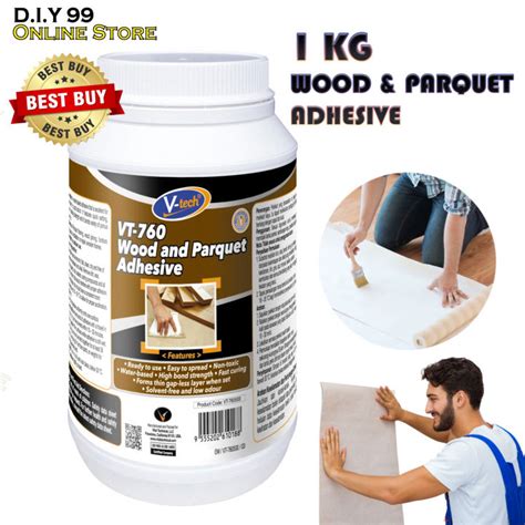 1 Liter V Tech 760 Wallpaper Glue Wood And Parquet Adhesive Strong Wood