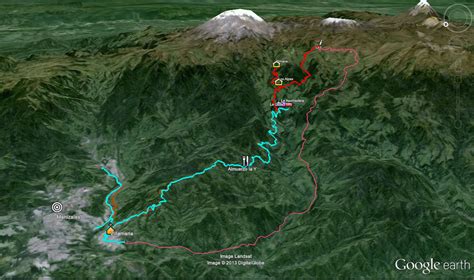 4x4LosNevados Mapa de la Travesía