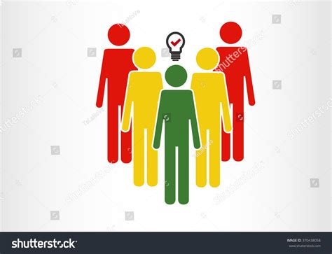 group people led  leader vector stock vector royalty