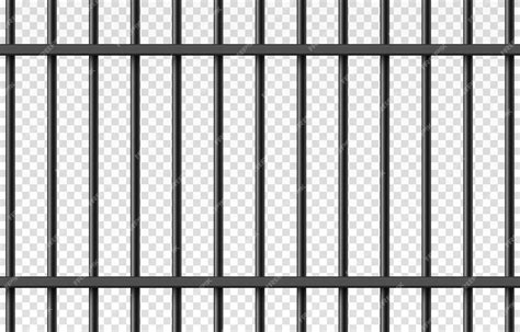 Premium Vector | Vector prison cage on isolated transparent background. Iron fence png, iron ...