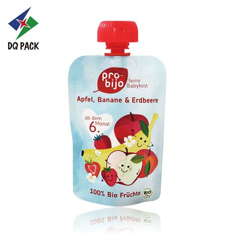 Dq Pack Custom Printed Doypack Wholesale Packaging Spout Pouch Liquid