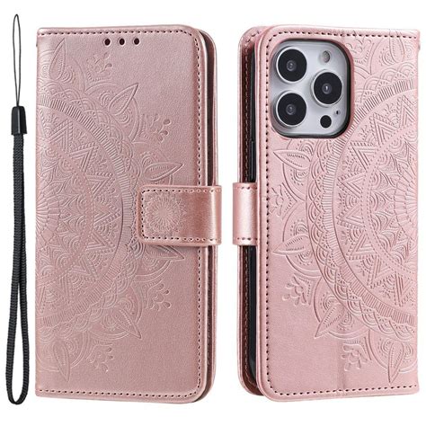 Skalo Iphone Pro Mandala Flip Cover Rosa Guld Elgiganten