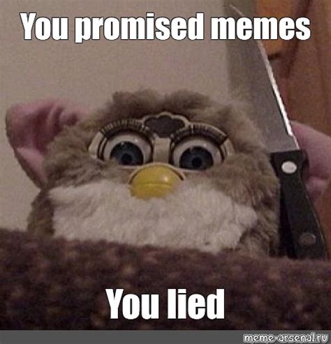 Meme: "You promised memes You lied" - All Templates - Meme-arsenal.com