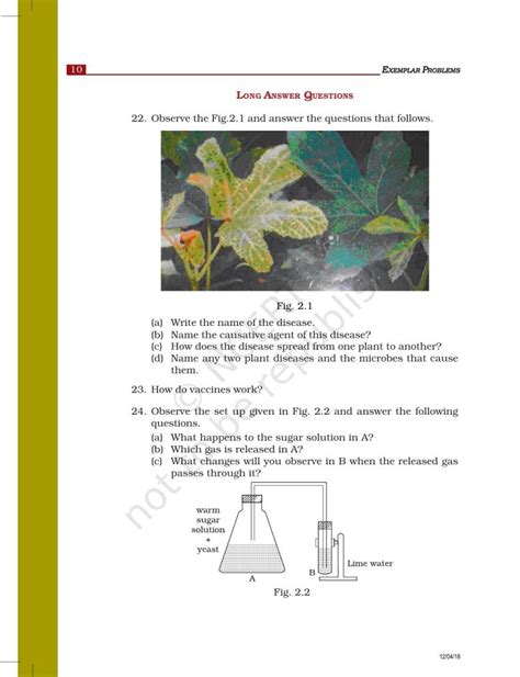 Ncert Exemplar Book For Class 8 Science Chapter 2 Microorganisms