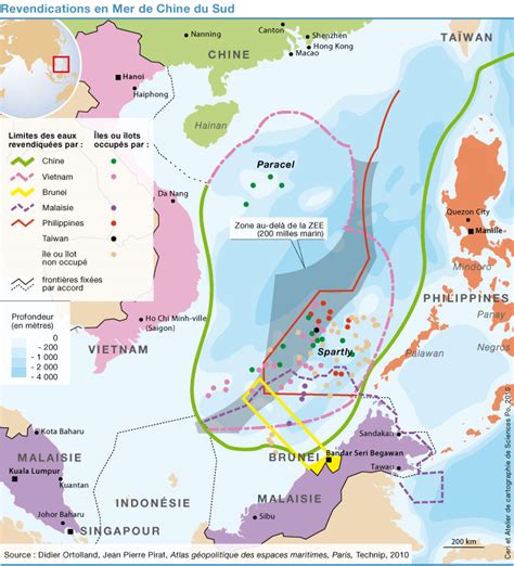 Les conflits en mer de Chine méridionale Sciences Po CERI