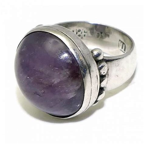 William Spratling Amethyst Silver Taxco Mexican Ring Item