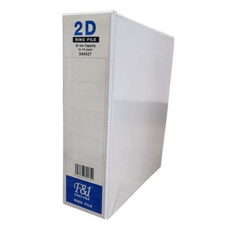 East File A4 2d White Pvc Ring File With Full Transparent 25405065