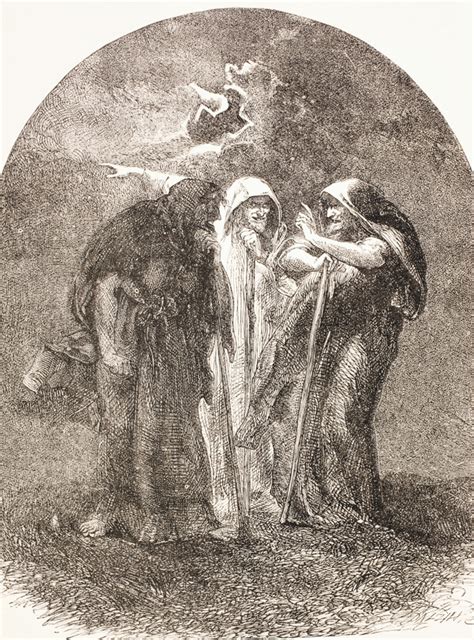 Witches Macbeth Drawing
