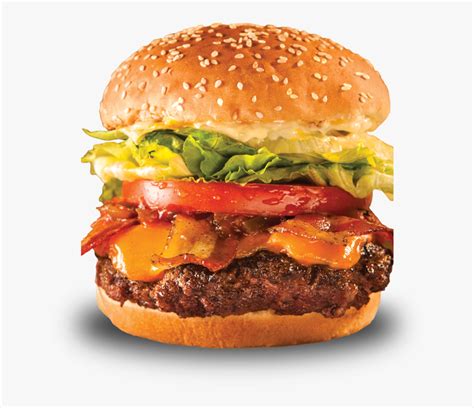 Burger Png Image - Fatburger Half Pound Burger, Transparent Png - kindpng