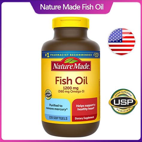 Exp Nature Made Fish Oil Mg Softgels Shopee Thailand