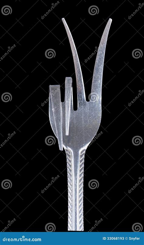 Bent Metal Fork Victory Stock Image Image Of Dining 33068193