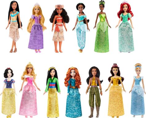 Mattel Disney Princess Collezione Principesse Bambole Con Capi E