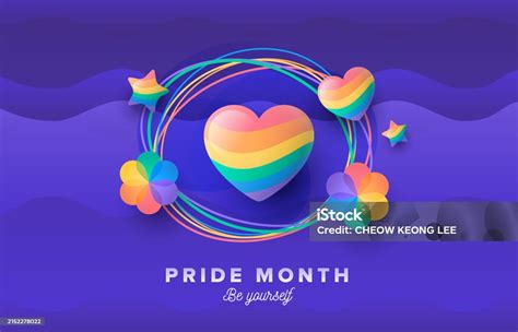 Lgbt Pride Colourful Circle Striped Background Vector Stock