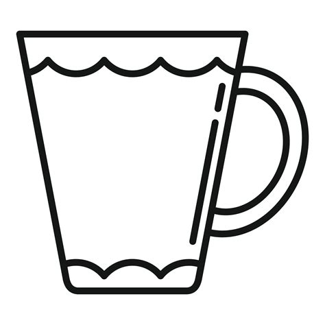 Warm mug icon outline vector. Hot ceramic 14860778 Vector Art at Vecteezy