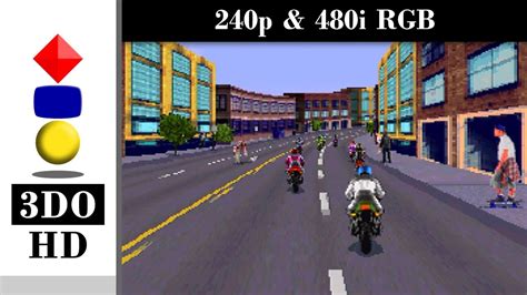 3DO Road Rash Level 1 Full Playthrough 240p 480i RGB YouTube