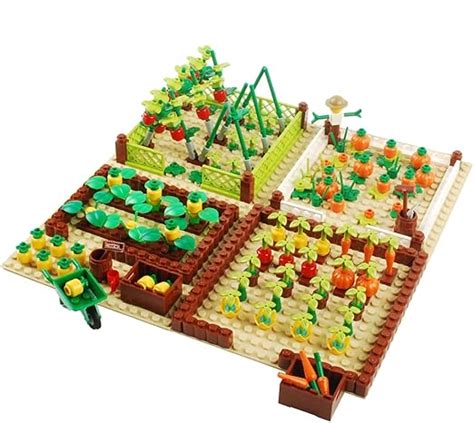 Baenrcy Farm Field Set Building Blocks Plant Animal Crops