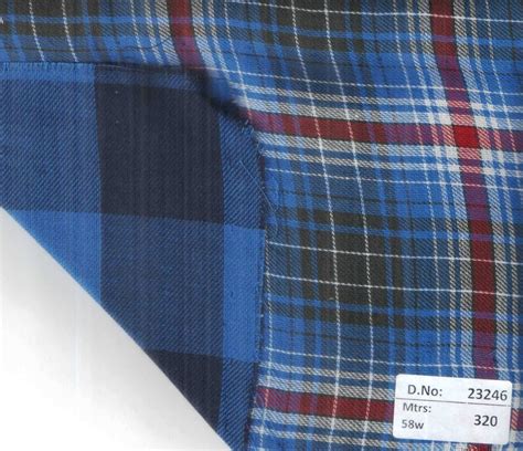 Cotton Double Cloth Checks Fabrics Inches Mtrs Check