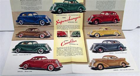 1937 Graham Supercharger Series 116 And 120 Cavalier Series 95 Sales