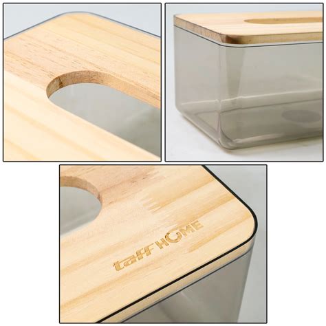 Taffhome Kotak Tisu Kayu Nordic Minimalist Tissue Box Large Zj