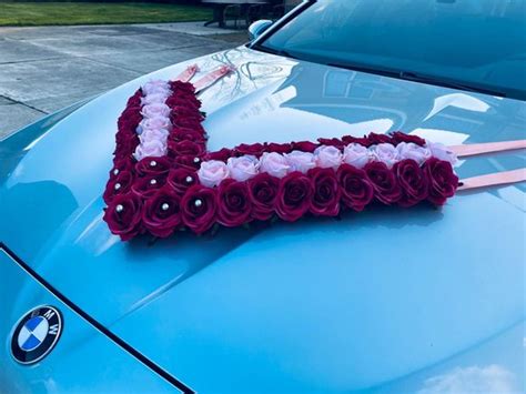 ROSA Luxe Trouwauto Decoratie Autodecoratie Bloemstuk Voor Op De