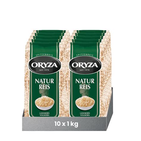 Oryza Natur Reis Kg Er Pack X Kg Langkorn Reis Vollkorn