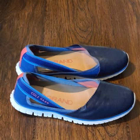 Cole Haan Shoes Cole Haan Zerogrand Leather Slipon Sneaker Blue 7b Poshmark