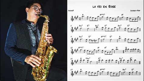 La Vie En Rose Easy Solo For Saxophone Youtube