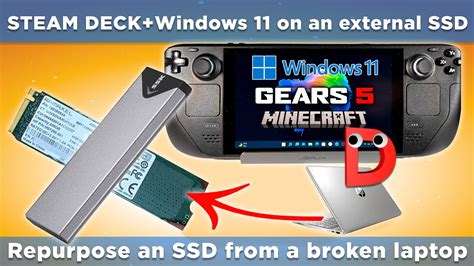 Steam Deck How To Run Windows 11 From An External Ssd I Ssk Ssd Enclosure I M 2 Nvme I Gamepass