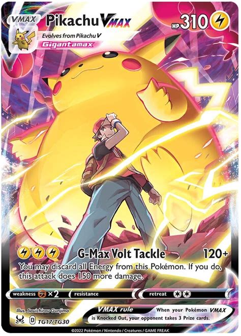 Pikachu Vmax Lost Origin Trainer Gallery Tg Pokemon Card