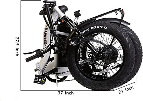 Soumye 48V500W13AH 20 X4 0 Folding Fat Tire Snow E Bike Mountain