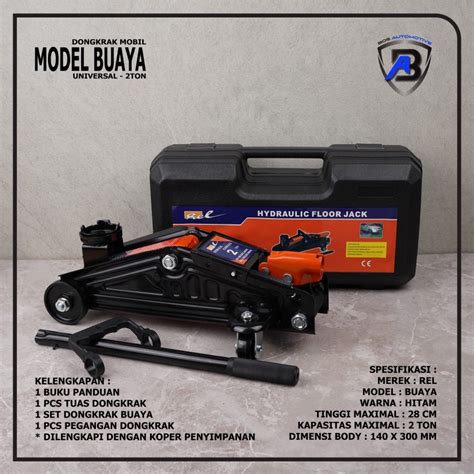 Jual Dongkrak Mobil Model Buaya Rel Hidrolik Hydraulic Floor Jack