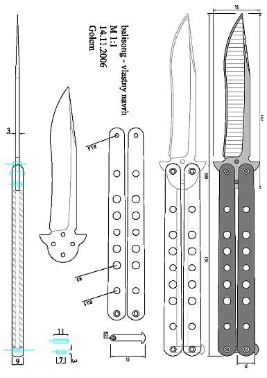 Golem Drawings Onedrive Knife Patterns Knife Making Custom Knives