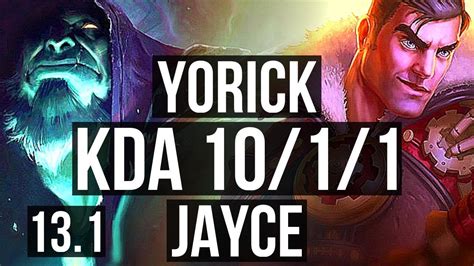 YORICK Vs JAYCE TOP Quadra 10 1 1 Legendary Rank 9 Yorick EUW