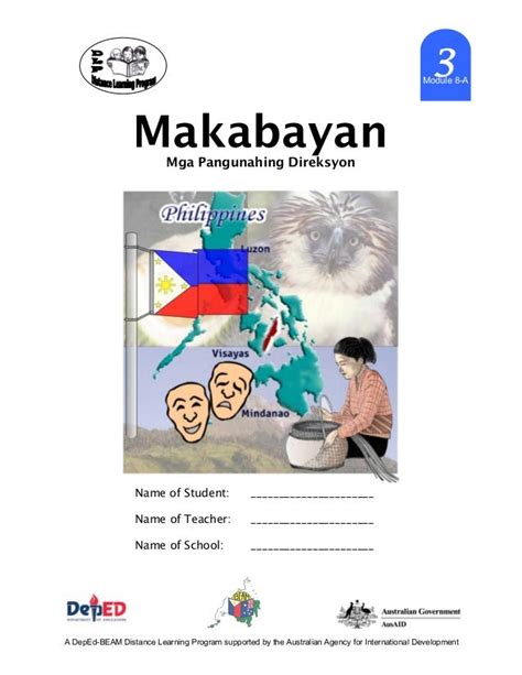 Makabayan 3 Dlp 8 A Mga Pangunahing Direksyon