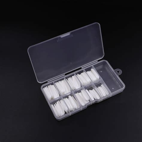 10 Sizes 100pcs Coffin Nails Clear Ballerina False Nails Tips Long Full Cover - Walmart.com