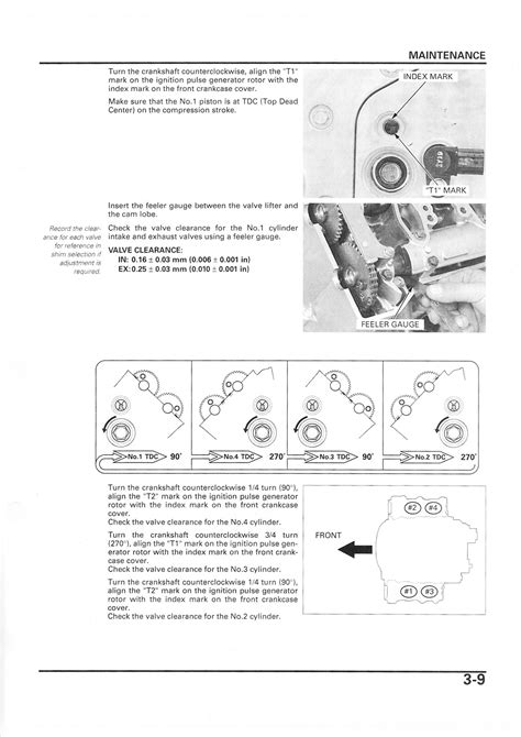 Measuring Valve Clearances ST1300