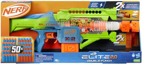 Hasbro Nerf Fucile Giocattolo Blaster Elite Double Punch Per