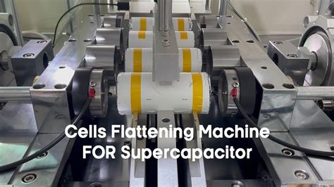 Automatic Flatting Machine For Supercapacitor Cells Jelly Roll