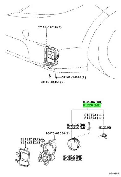 Buy Genuine Toyota Lamp Assy Fog Lh Prices