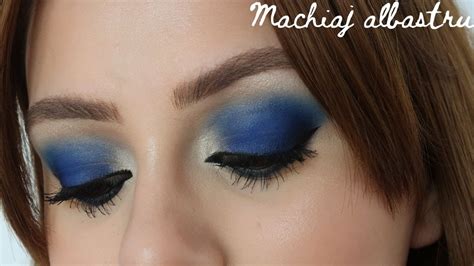 Tutorial Colorat 💙 Machiaj Albastru Intens Youtube